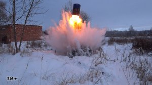 ТОП ПЕТАРД! Ацетилен + бочка + мощная петарда!!! Где теперь искать бочку!? Мощный взрыв карбида!