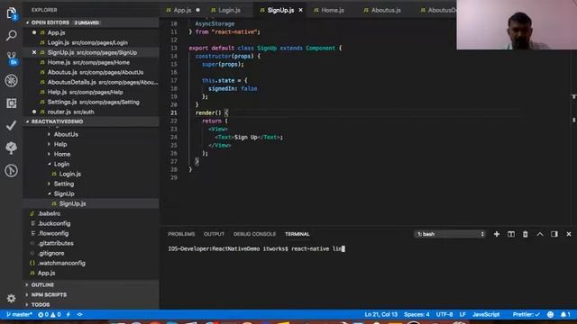 How to use StackNavigator,TabNavigator,SwitchNavigator TabNavigator inside StackNavigator in React? смотреть онлайн