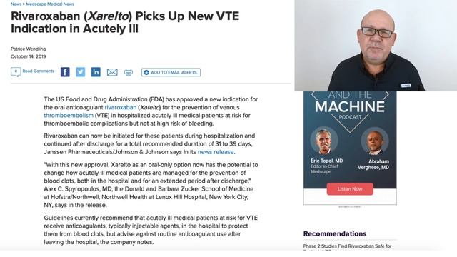 Ривароксабан вытесняет варфарин и эноксапарин смотреть онлайн