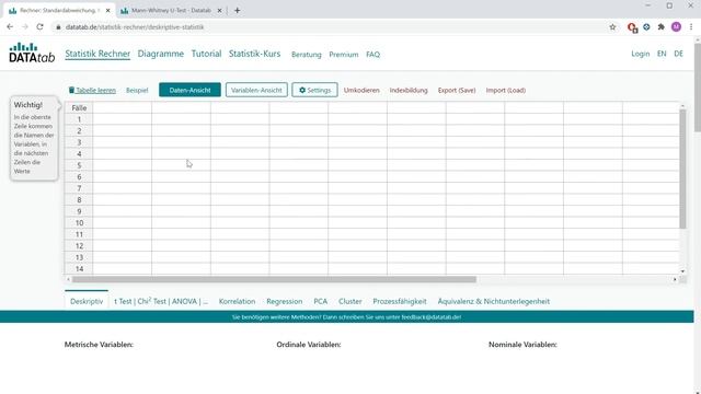 Mann-Whitny-U-Test ONLINE berechnen mit DATAtab смотреть онлайн