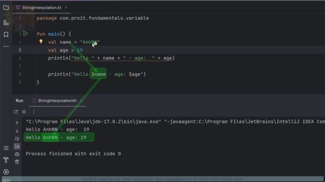 String Interpolation trong Kotlin смотреть онлайн