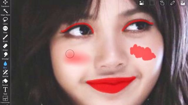 How to put makeup on ibisPaint X (No lasso or layers included) смотреть онлайн