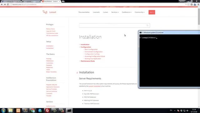 สอน Laravel5.1 การติดตั้ง Laravel5.1 ด้วย Composer смотреть онлайн