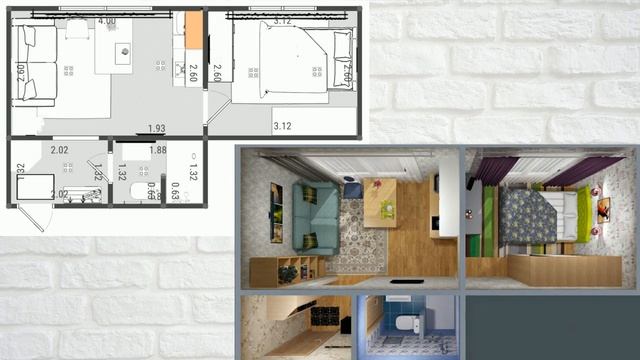 г.Москва ул. 15 я Парковая - 24 3 кв м, 2 комнаты смотреть онлайн