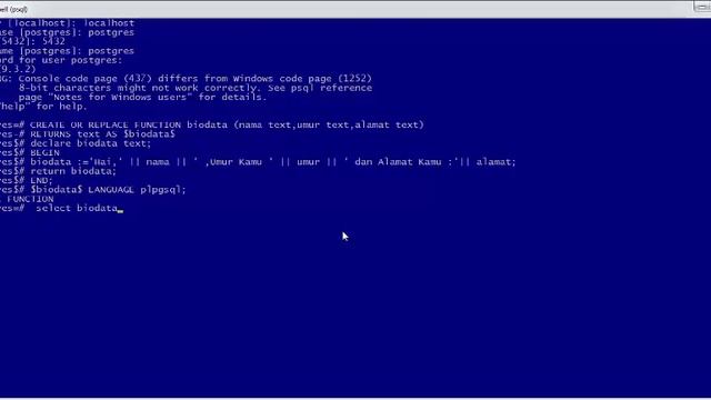Membuat Function sederhana di PostgreSQL смотреть онлайн