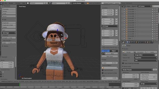 How To Use a Woman Rig in Blender 2.79 II Roblox GFX tutorial смотреть онлайн