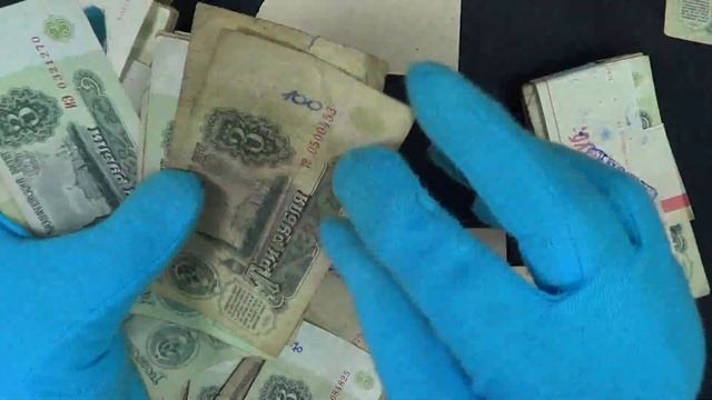 Кирпич советских денег - 3 рубля - тысяча банкнот 1961 и 1991, вскрытие, статистика и разновидности смотреть онлайн