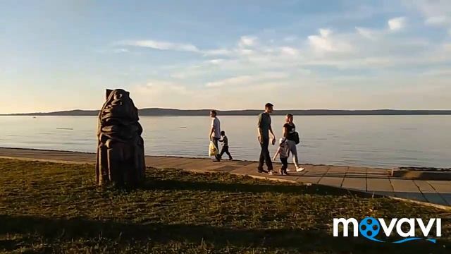Путешествие по Карелии. Набережная Петрозаводска. смотреть онлайн