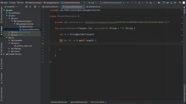 How to create a simple Password Generator in Android Studio (Kotlin 2020)