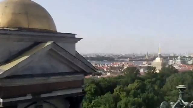 Санкт Петербург с высоты Исакиевского сабора смотреть онлайн