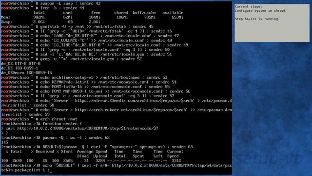 Arch Linux installation recording to kernel 5.6.7-arch1-1 (testing) смотреть онлайн