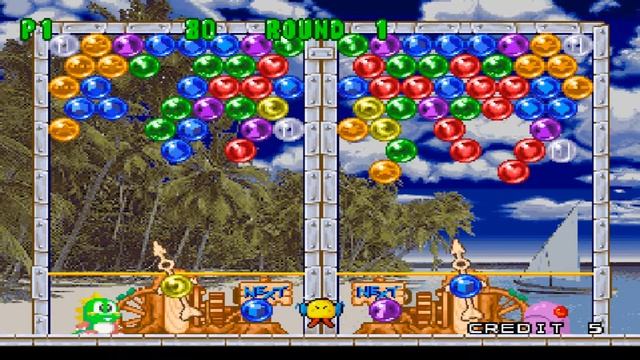 Bust-A-Move 2 Arcade Edition - PS1 Gameplay смотреть онлайн