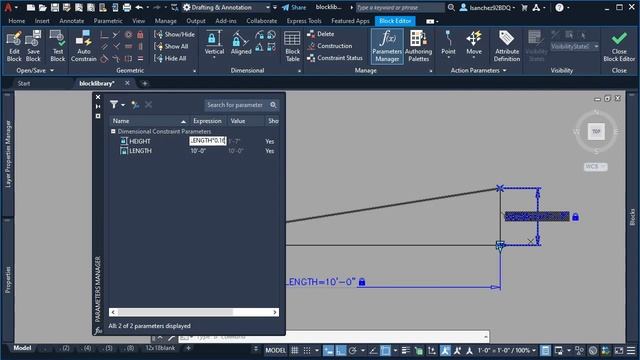 AutoCAD Dynamic Block with Parameter Formula and Constraints смотреть онлайн