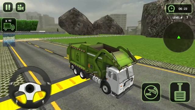Trash Cleaner Dump Truck Driver 3D - Garbage Collecting Game - Android Gameplay смотреть онлайн