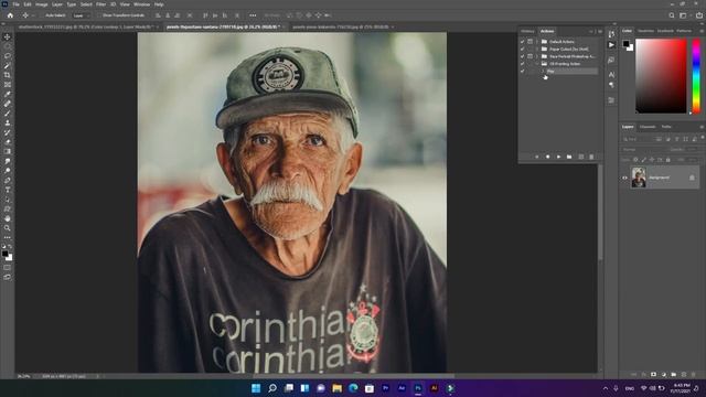 Oil Paint Action in Photoshop смотреть онлайн