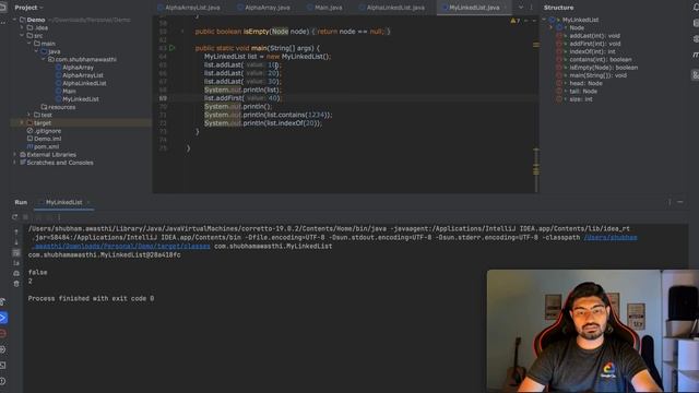 012 - Linked List - Find the index of the node in Linked List смотреть онлайн