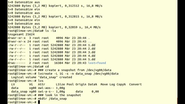 lvm - snapshot tutorial смотреть онлайн