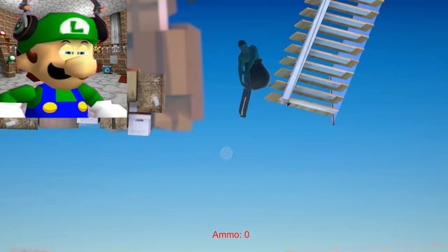 Luigi Plays: GETTING OVER ITTT - WITH A GUN!?!