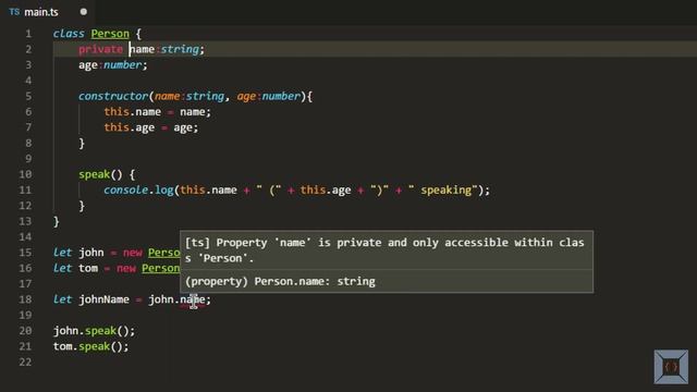 TypeScript Basics | 14 Access Modifiers смотреть онлайн