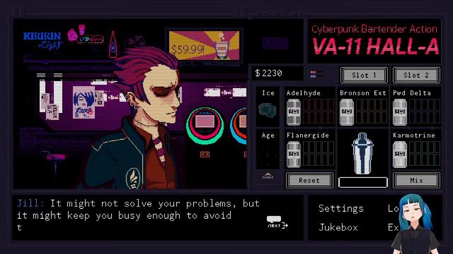Playing CyberPunk Bartender Action Va-11 Hall-a Part 1 смотреть онлайн