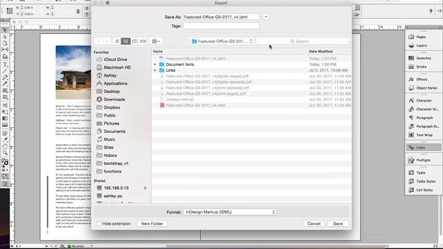 Back Save / Export an Older Legacy File (.idml) in Adobe InDesign смотреть онлайн