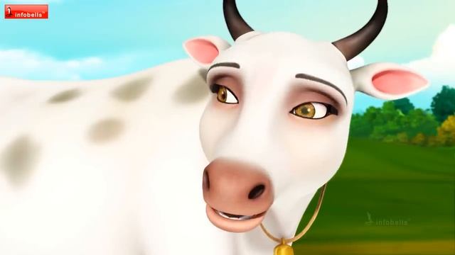 లాలాజీ మరియు ఆవు - అత్యాశ పాట | Telugu Rhymes for Children | Infobells смотреть онлайн