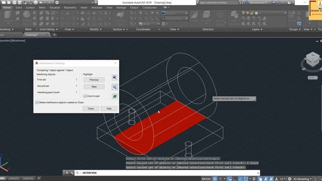 #12 AutoCAD 3D Tutorial- Interfere, Slice & Thicken Command смотреть онлайн
