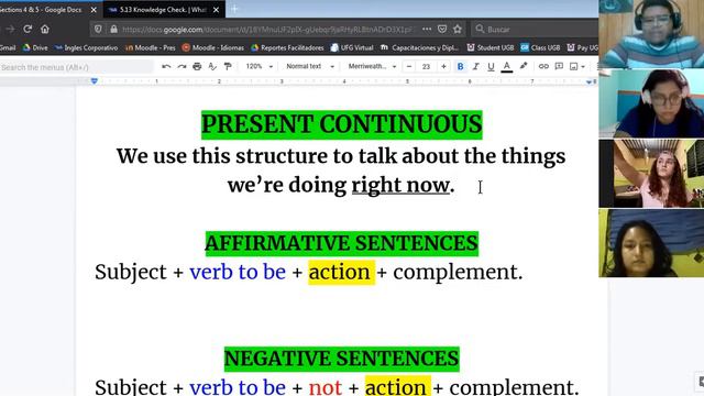 Ingles Corporativo- Present Continuous - Verbs (16/03/2021) смотреть онлайн