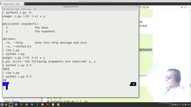argparse tutorial | Python смотреть онлайн