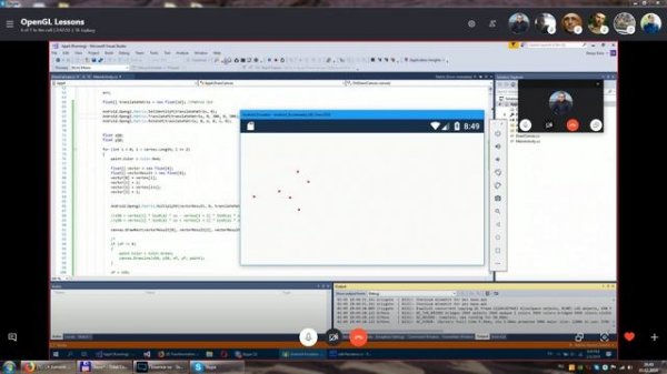C# Xamarin Android Lesson 11.3 - Only Canvas 3D graphics (no OpenGL)