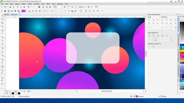 Trendy Glass Morphism Effect Card in / CorelDraw X7 / AP DESIGN смотреть онлайн