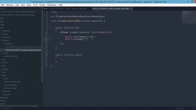 laravel 4 migration and schema foreign key products to categories concept смотреть онлайн