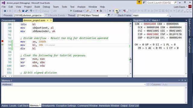division signed division overflow смотреть онлайн