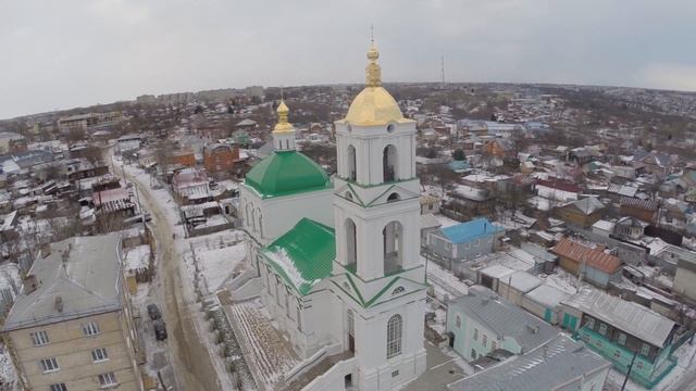 Павлово с высоты птичьего полета зимой. Часть 2.|| aerial video by drone смотреть онлайн