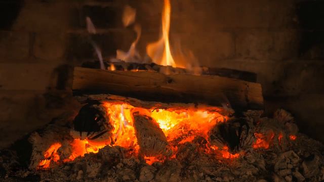 Realtime Fireplace - Relaxing Fire Burning Video - 3 Hours смотреть онлайн