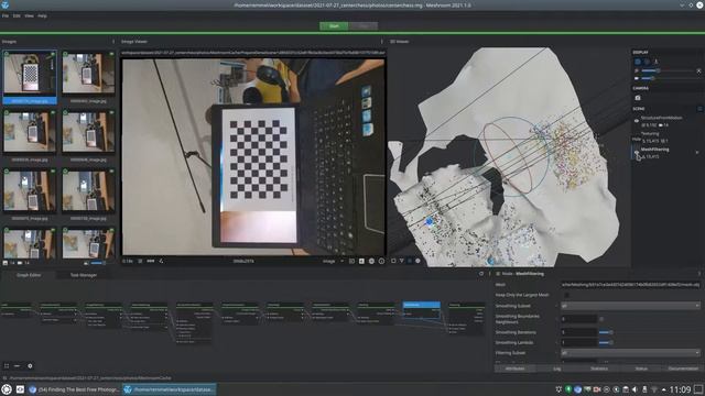 Meshroom 2021.1 : View mesh (double clicking on Texturing node) смотреть онлайн