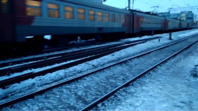 Электропоезд ЭД4М-0137! Станция Москва Каланчевская