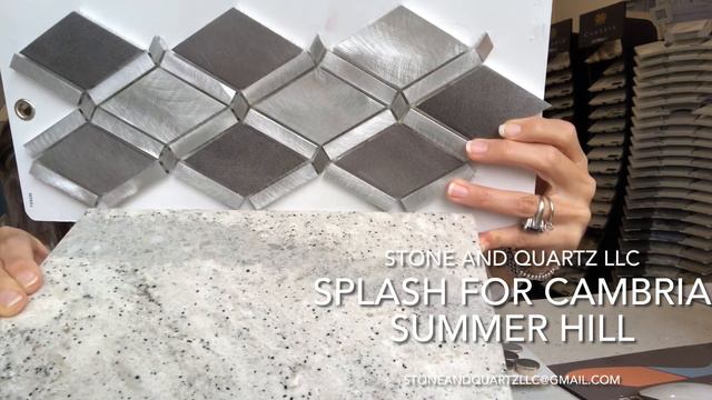 What Silver or Gray Backsplash Goes With Cambria Summerhill Kitchen Countertops? смотреть онлайн