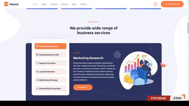 Solume - Digital Marketing WordPress Theme social media online marketing смотреть онлайн