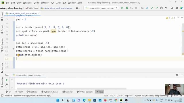 Pytorch for Beginners #35 | Transformer Model: Encoder Attention Masking смотреть онлайн