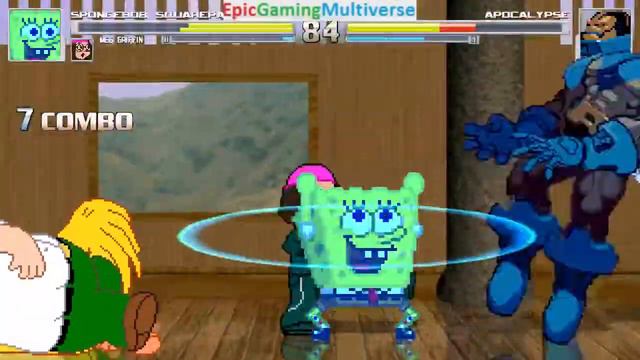 Apocalypse VS SpongeBob SquarePants And Family Guy Characters In A MUGEN Match / Battle / Fight смотреть онлайн