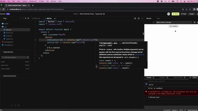 Typescript - Extend React Props смотреть онлайн