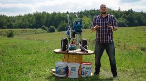 Шпатлевка стен безвоздушным аппаратом DP X80L (легко и быстро!)