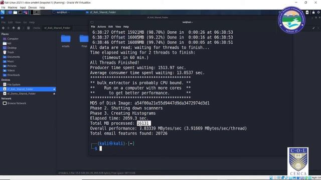 Data Carving using Bulk Extractor: Kali Linux and Windows смотреть онлайн