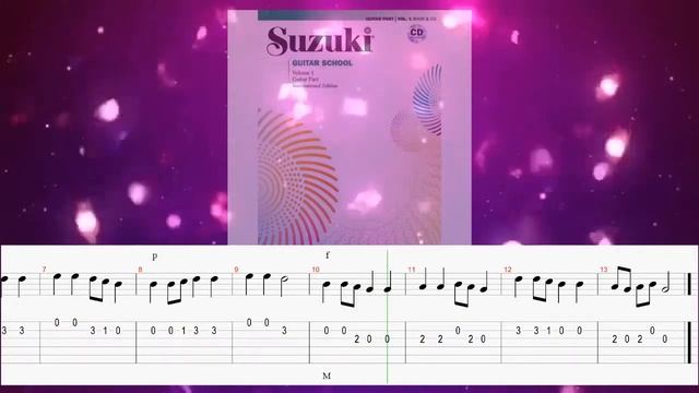 GUITARRA LIBRO 1 MÉTODO SUZUKI - go tell aunt rhody / ve y dile a la tía rhody, audio guía,descarga смотреть онлайн
