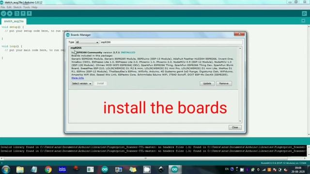 how to install esp8266 boards смотреть онлайн