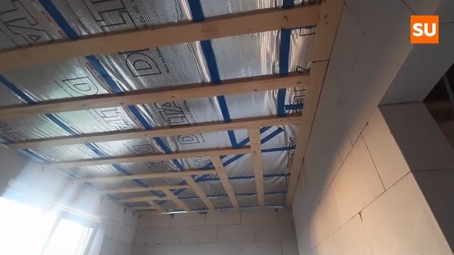 Утеплили чердачное перекрытие в доме из газобетона в Щелково смотреть онлайн