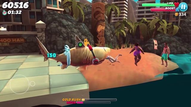 Hungry Shark World - Superized - Tiger Shark смотреть онлайн