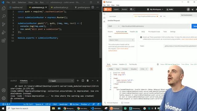 ??? Day 5: Live Coding a Full-Stack MERN App w/ User Auth - "CSS Art" смотреть онлайн