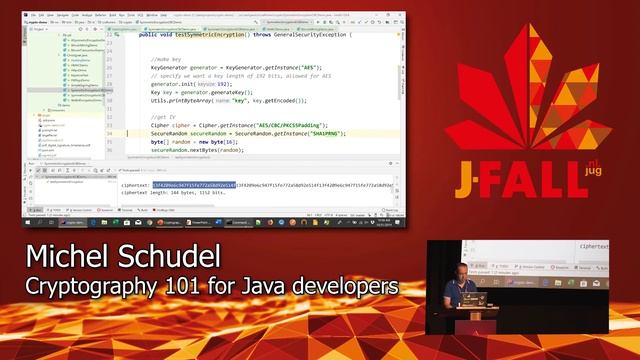 J-Fall 2019: Michel Schudel - Cryptography 101 for Java developers смотреть онлайн